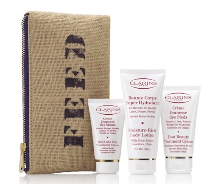 Cocoon de la tête aux pieds, Clarins x Feed Projects, 30€