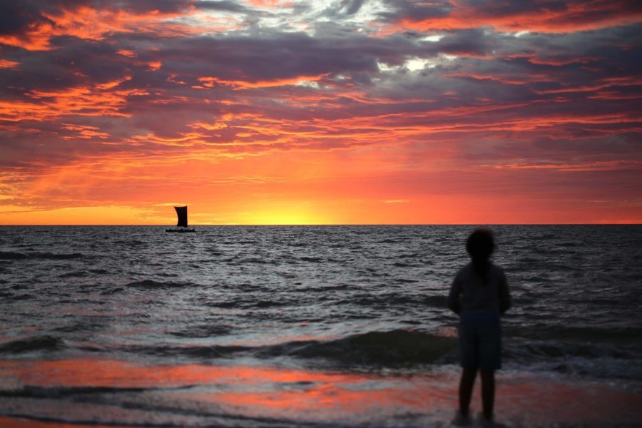 Coucher de soleil à Morondava - Madagascar à vivre avec l'agence "Rencontre avec Dago"
