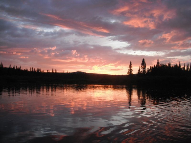 Coucher de soleil sur le fjord