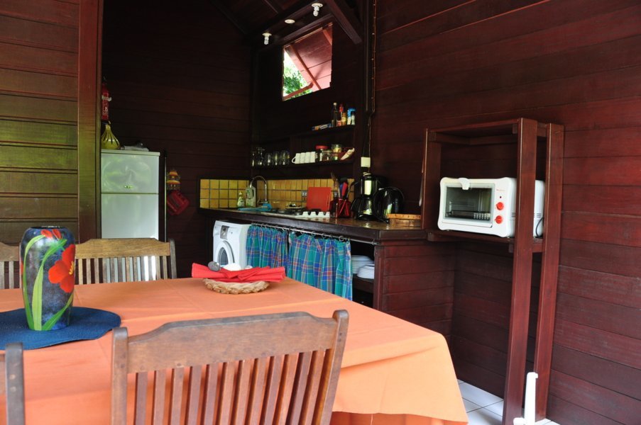 De quoi se cuisiner de bons petits plats au bungalow Kawann