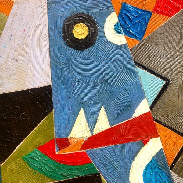 Détail d'une toile de Simplice Ahouansou - Porto-Novo, Mars 2015