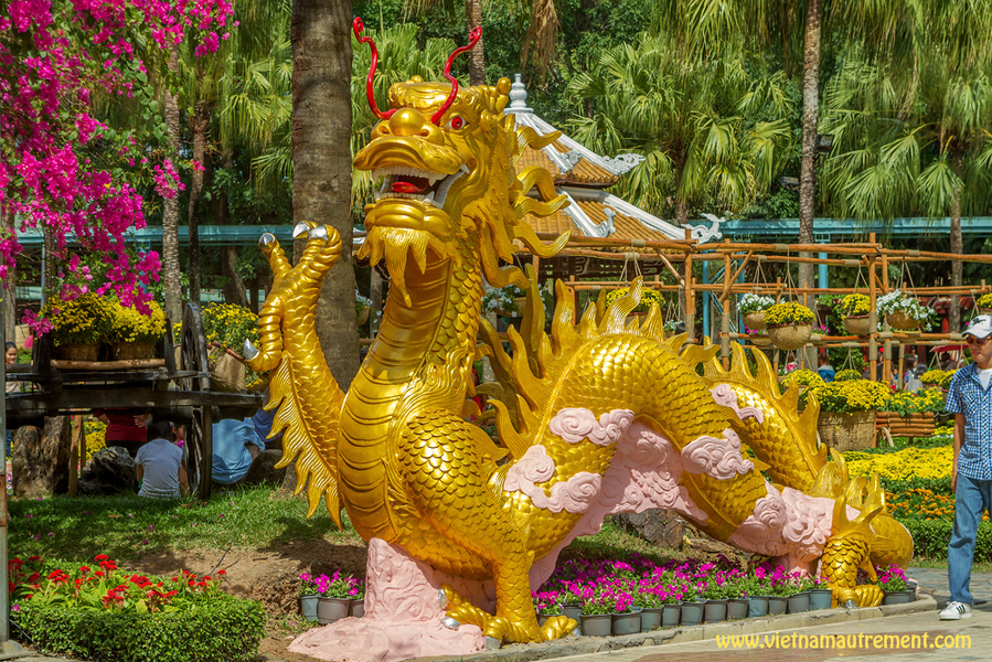 Dragon lors du Nouvel An Chinois - A la découverte du Vietnam hors des sentiers battus avec l'agence "Vietnam Autrement"