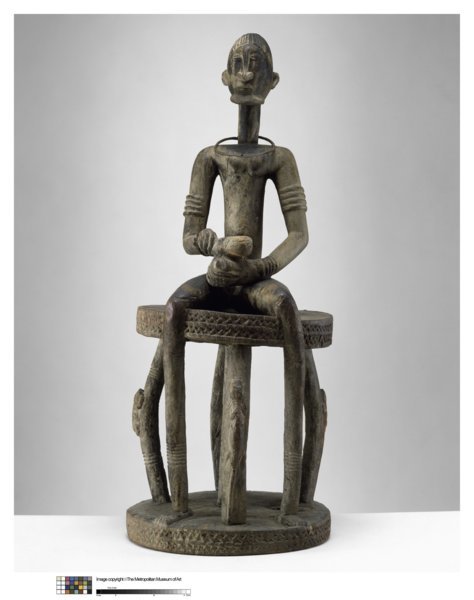 Figure masculine assise, Tintam - Bois dur, patineuse huileuse et fer