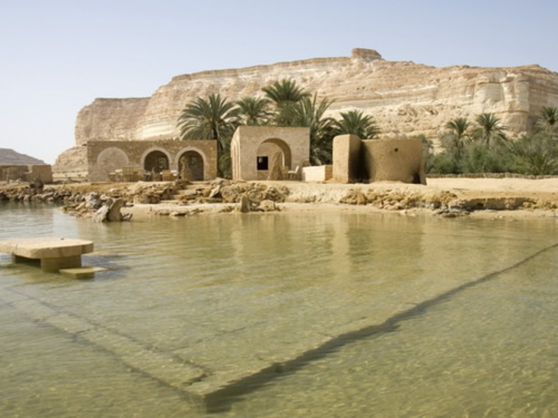 L'oasis de Siwa où se dresse le magnifique palais d'Adrère Amellal