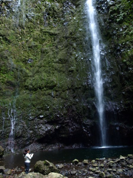 La cascade au fond du Chaudron Vert
