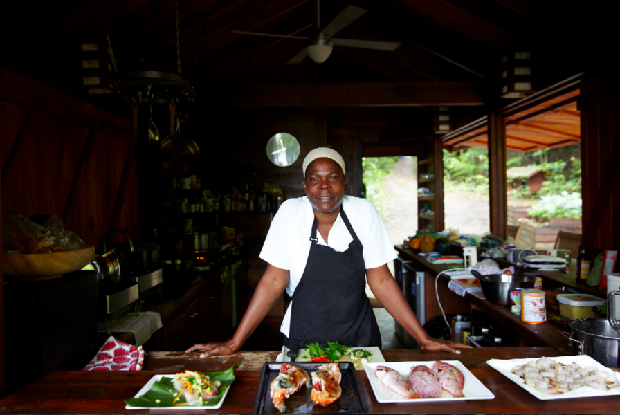 Le cordon-bleu de la maison - Le "Secret Bay", éco-resort de luxe à La Dominique