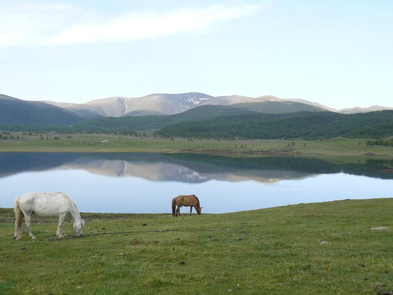 Le lac Khuis dans le parc des Huit-lacs - Avec l'agence Ciel Mongol - Mongolie