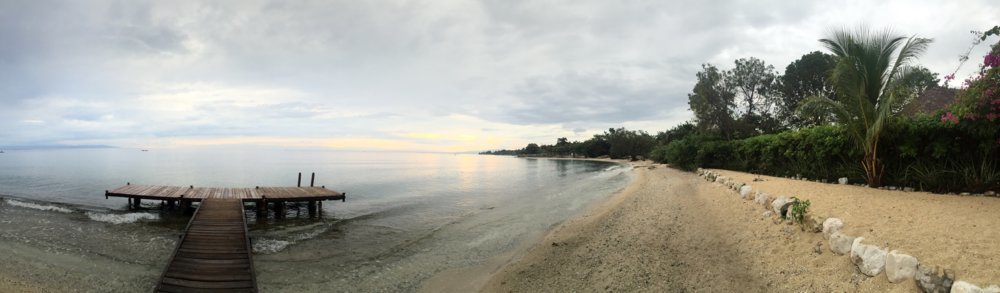 Le ponton sur la plage du Village Taïno à Grand-Goâve - Haïti