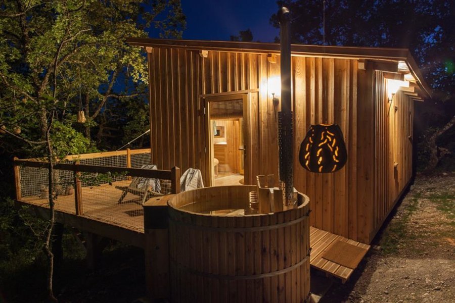 Les cabanes de Pella Roca, cocons sortis d'un songe en plein coeur du Quercy Blanc