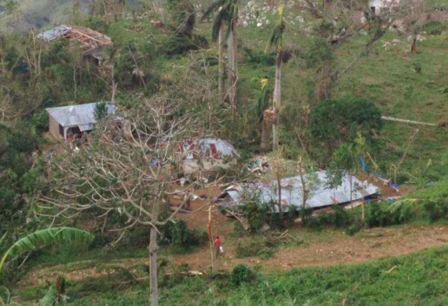 Les degâts de l'ouragan Matthew en Haïti constatés le 6 octobre 2016