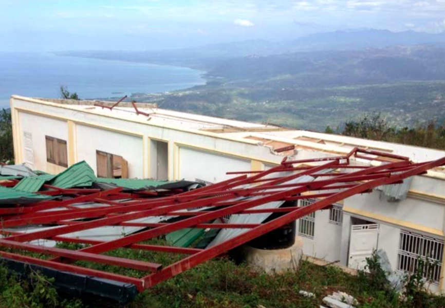 Les degâts de l'ouragan Matthew en Haïti constatés le 6 octobre 2016