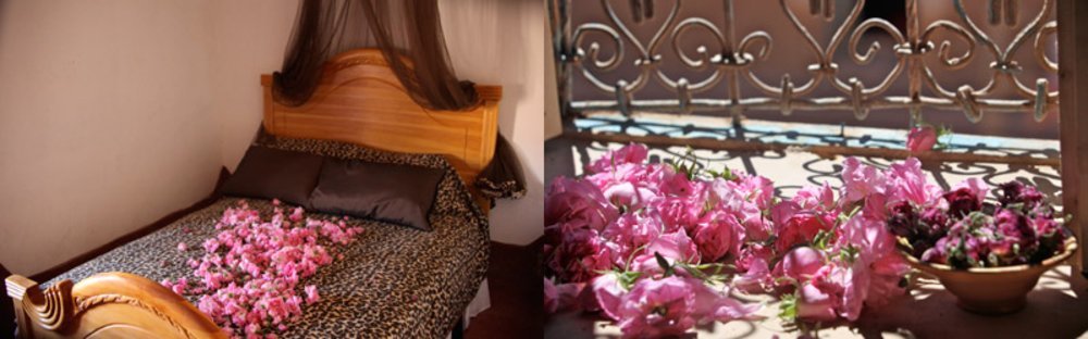 Les parfums de la rose de Damas embaument toute la kasbah