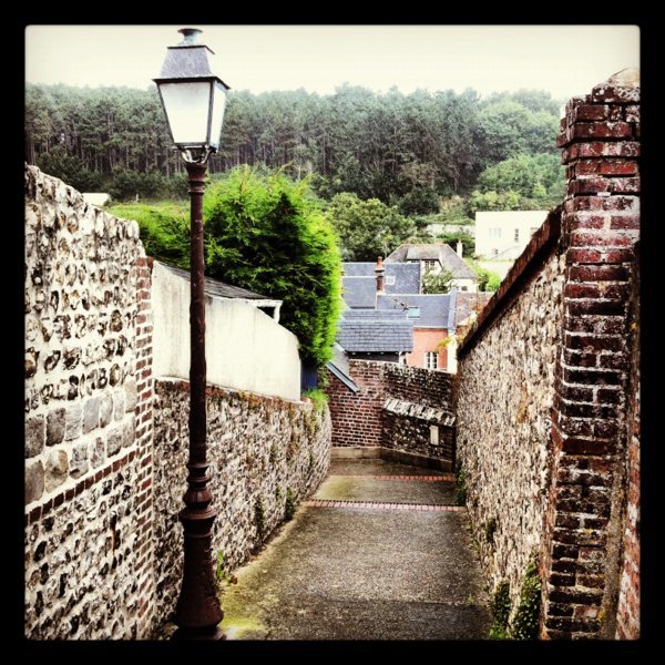 Les ruelles du quartier d'Aval, Saint-Valéry-en-Caux, Seine-Maritime, Haute-Normandie