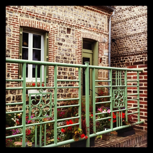 Maison à la façade de silex, Saint-Valéry-en-Caux, Seine-Maritime, Haute-Normandie