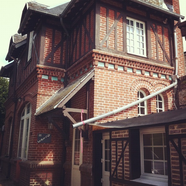 Maison typique dans le quartier d'Aval, Saint-Valéry-en-Caux, Seine-Maritime, Haute-Normandie