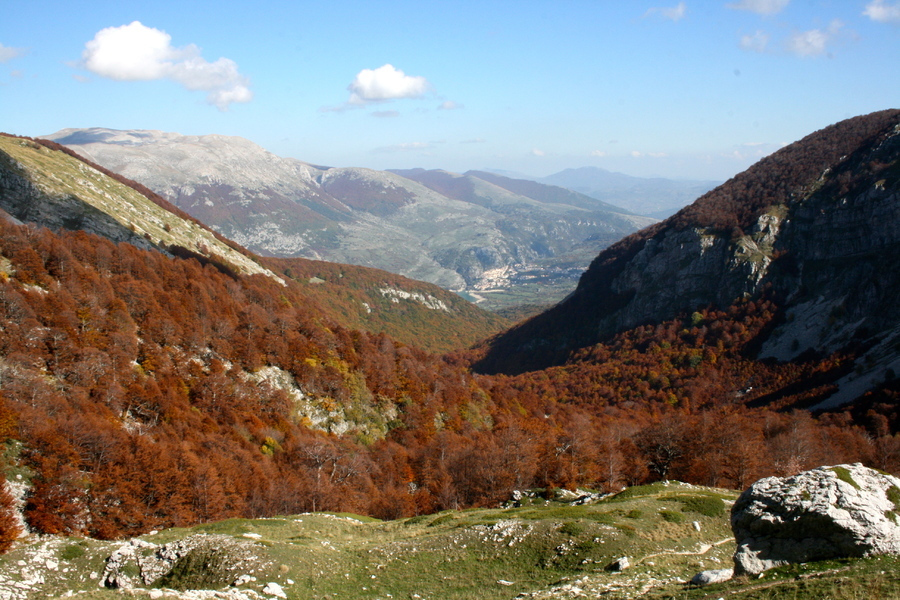 Panorama depuis le refuge de Forca Resuni, Parc National des Abruzzes - Italie