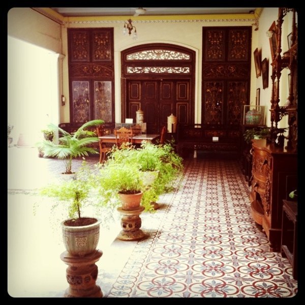 Patio du Baba Nyonya Heritage à Malacca