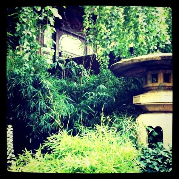 Petit jardin à l'oriental où il fait bon boire un thé et regarder le temps passer