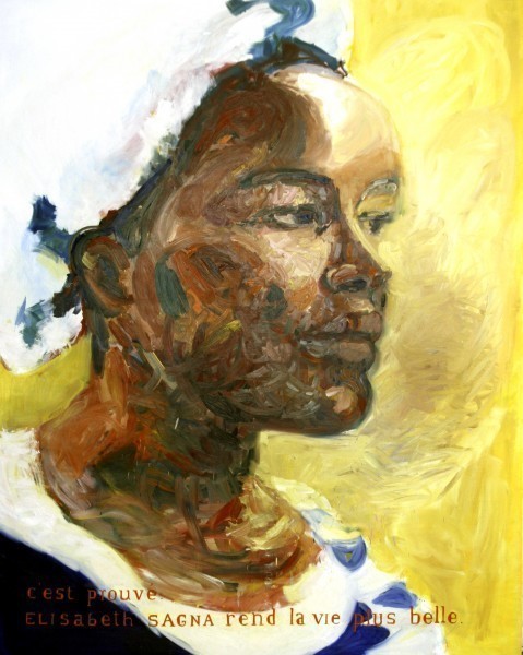 Portrait d'Elisabeth Sagna, Carnet de Voyage d'Anouchka Desseilles