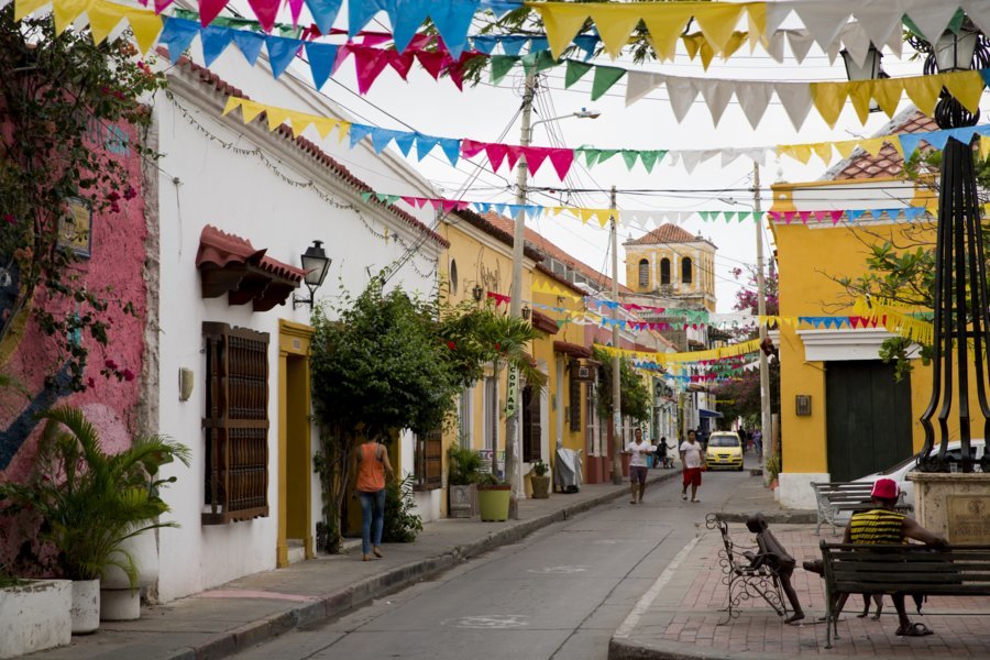 Rues colorées de Carthagène des Indes - La Colombie avec "Aventure Colombia"