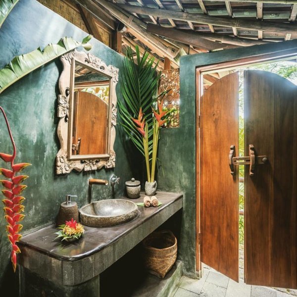 Salle de bain - "Bali Eco Stay" : sous les rizières, le paradis