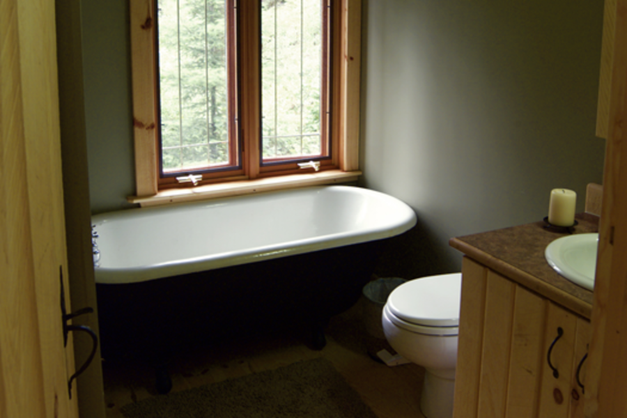 Salle de bain, Ecolodge du Falcon Trails Resort, High Lake - Manitoba, Canada
