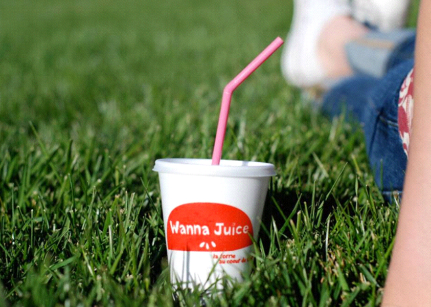 Smoothie frais de chez Wanna Juice, Paris