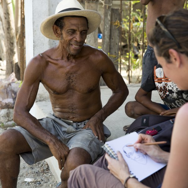 Stéphanie Ledoux tire le portrait de Jacinto à La Boquilla - La Colombie avec "Aventure Colombia"