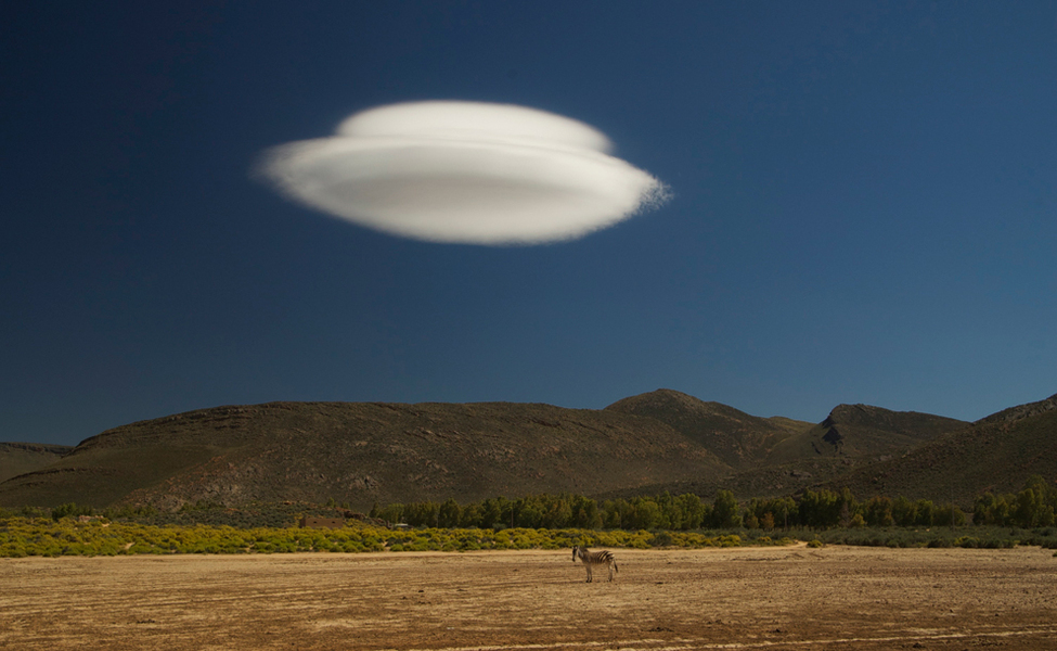 THE CLOUD: At safari not only animals can attract attention. South Africa, Western Cape, Aquila Safari park.