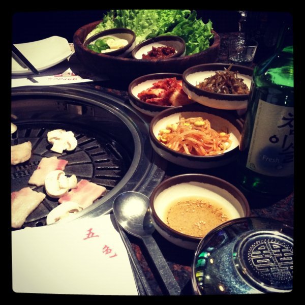 Un barbecue à la sauce coréenne, resto Ossek Garden à Paris
