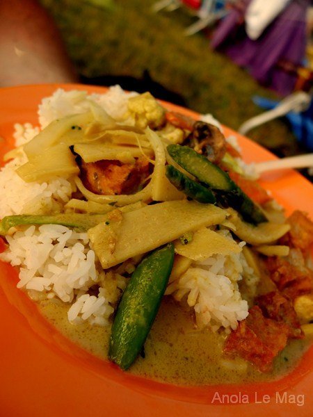 Winnipeg Folk Festival - Plat thaïlandais épicé composé de produits bios et locaux