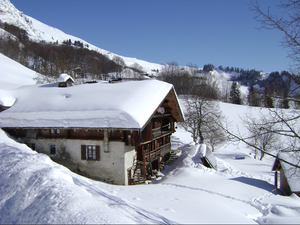Gîte Le Biollay d'en Haut en hiver - La Giettaz, France