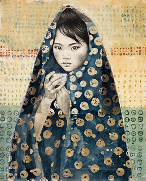 Le voile à pois indigo - Laos - Stéphanie Ledoux