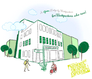 Une adorable home page dont on adore le coup de crayon, Tree in Lodge - Singapour